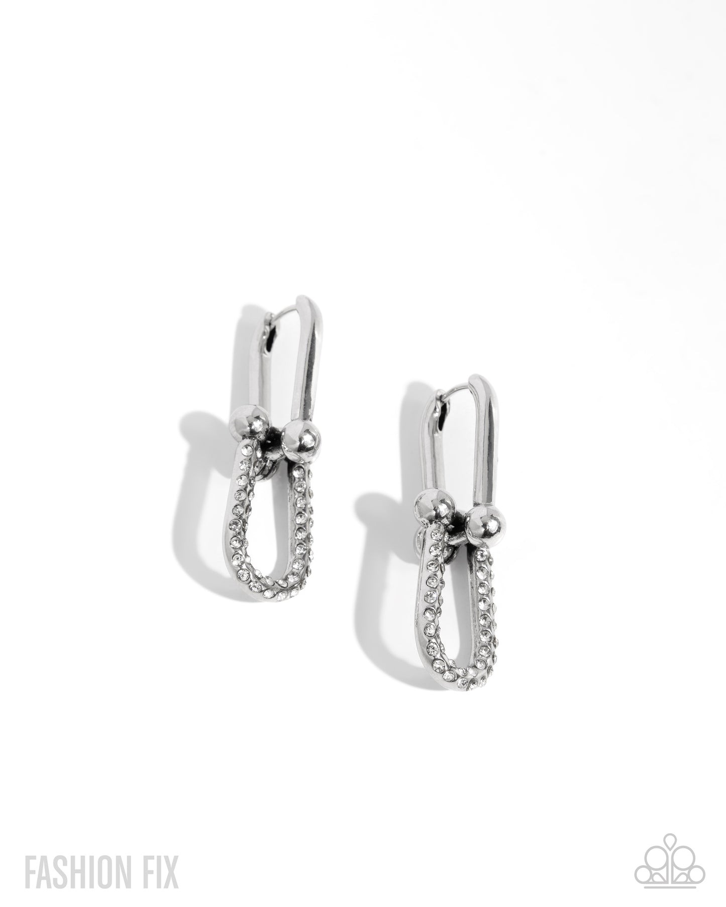 Heightened Haute - white - Paparazzi earrings
