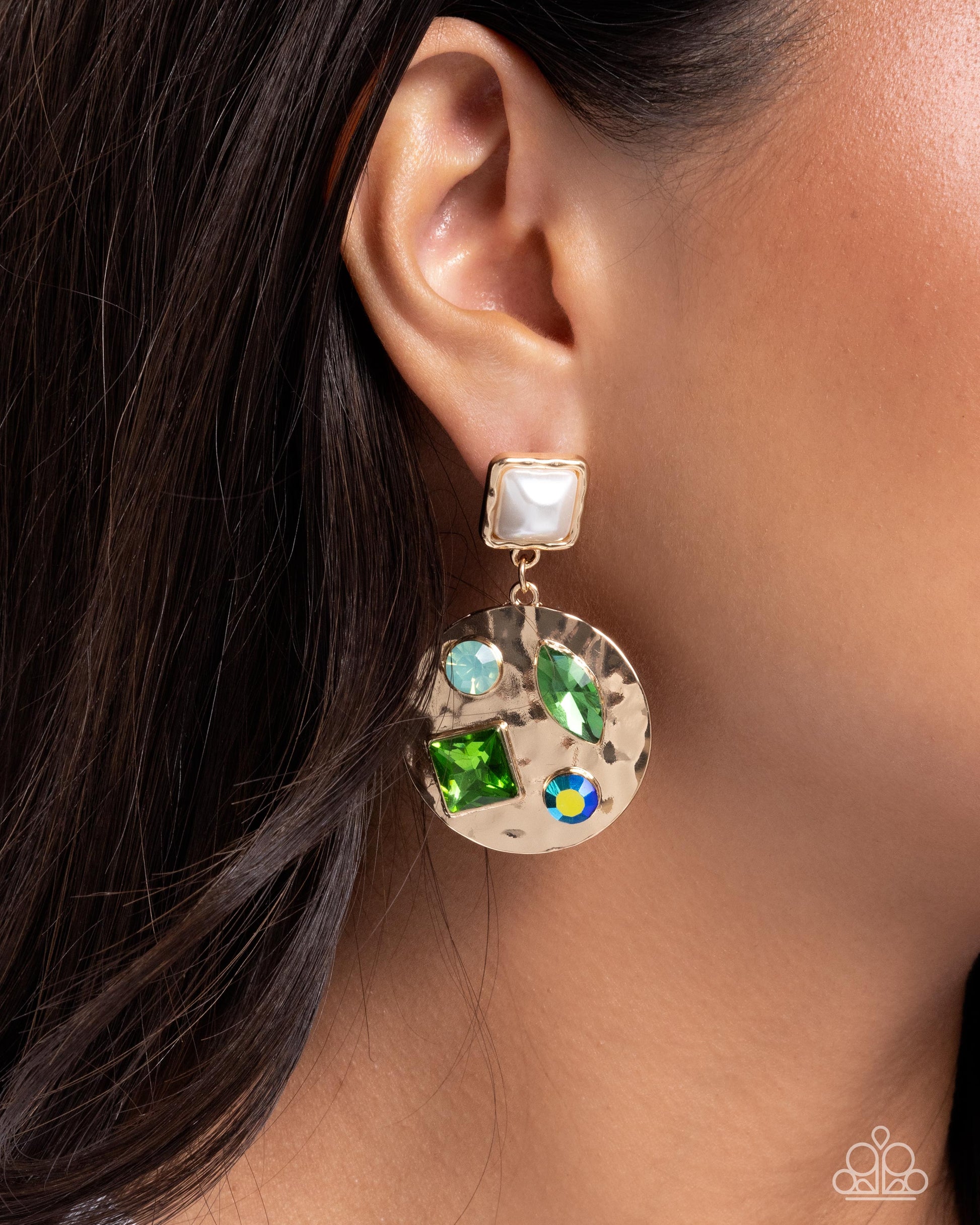 Heirloom Haven - green - Paparazzi earrings