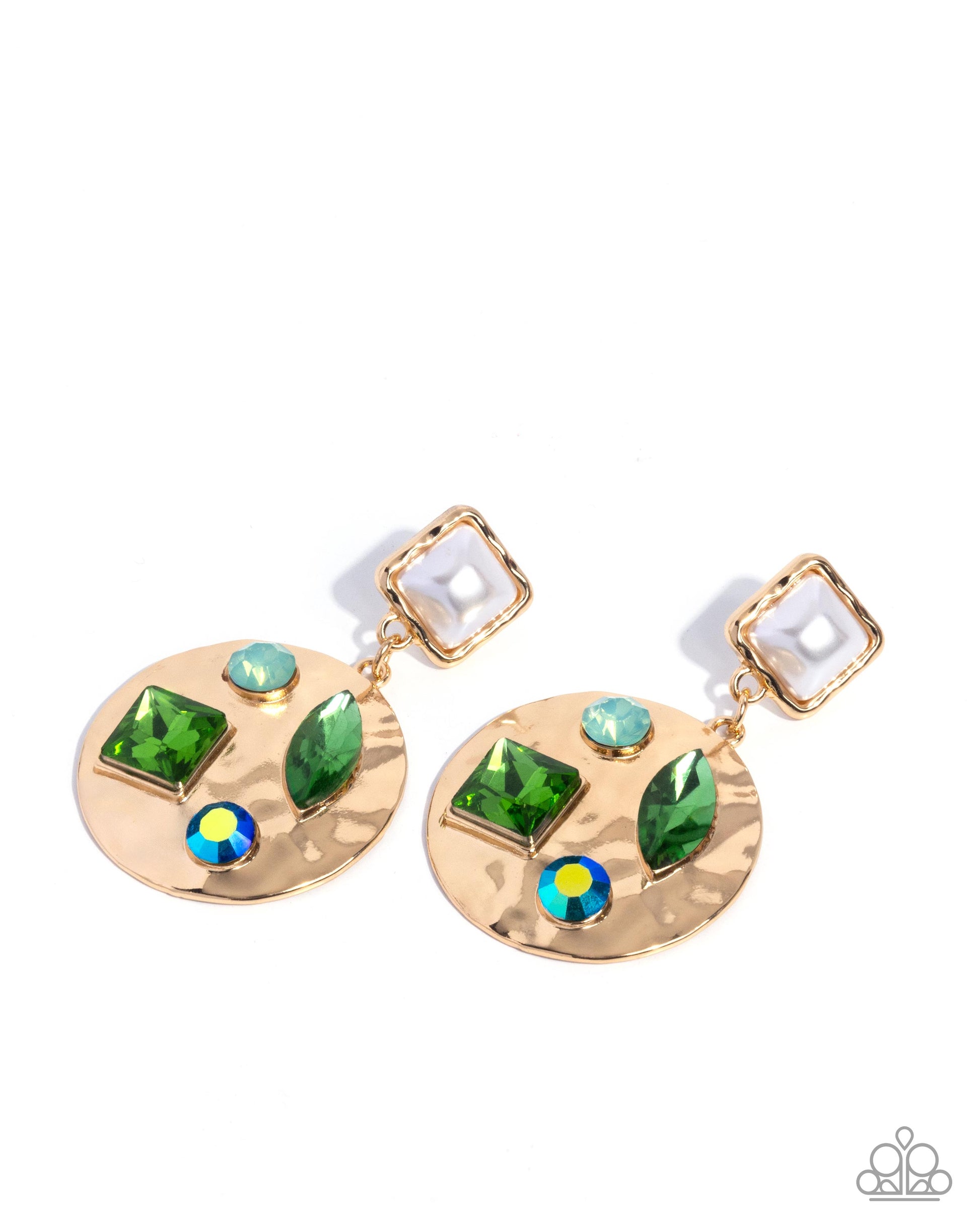 Heirloom Haven - green - Paparazzi earrings