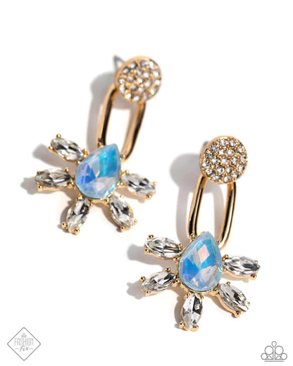 Heirloom Headline - gold - Paparazzi earrings