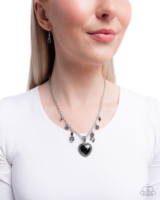 Heirloom Hearth - black - Paparazzi necklace