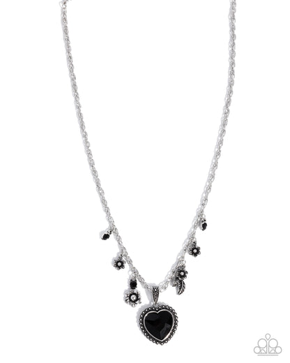 Heirloom Hearth - black - Paparazzi necklace