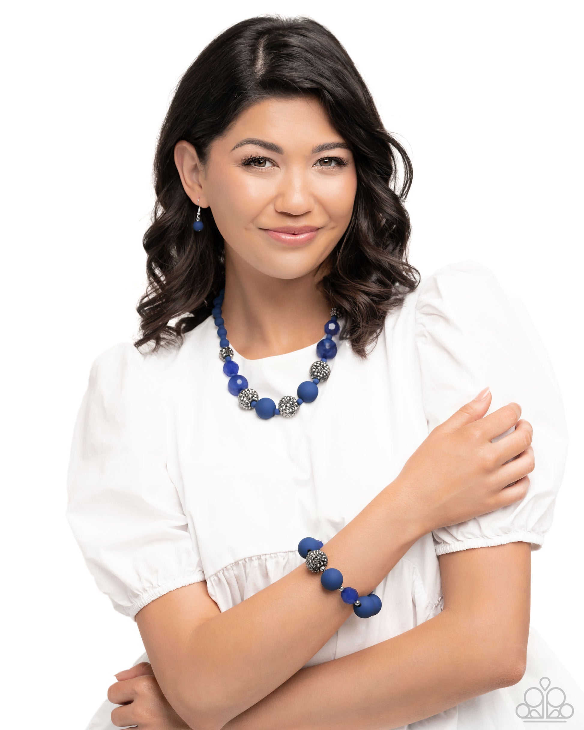 Hematite Honor - blue - Paparazzi bracelet