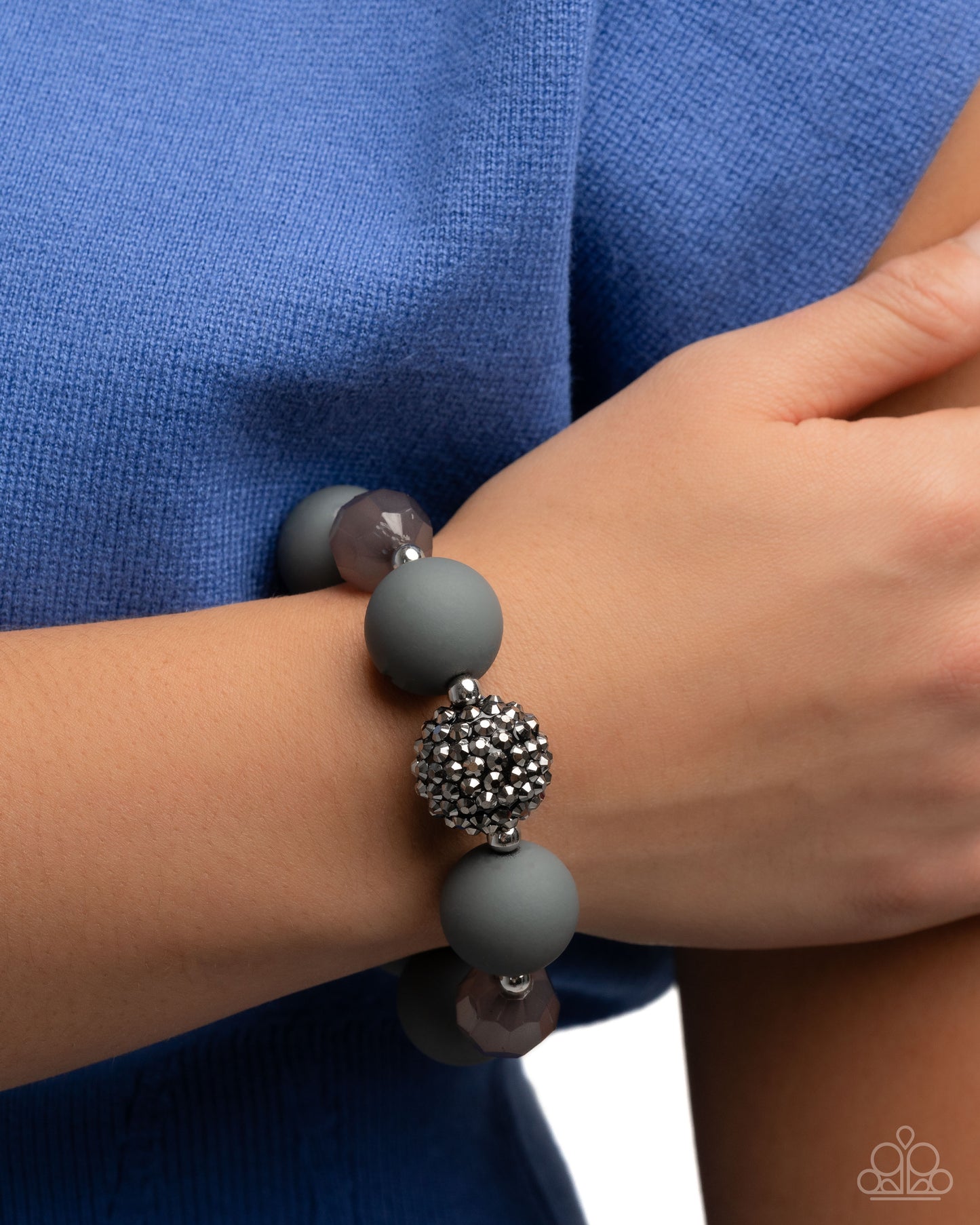 Hematite Honor - silver - Paparazzi bracelet