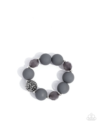 Hematite Honor - silver - Paparazzi bracelet