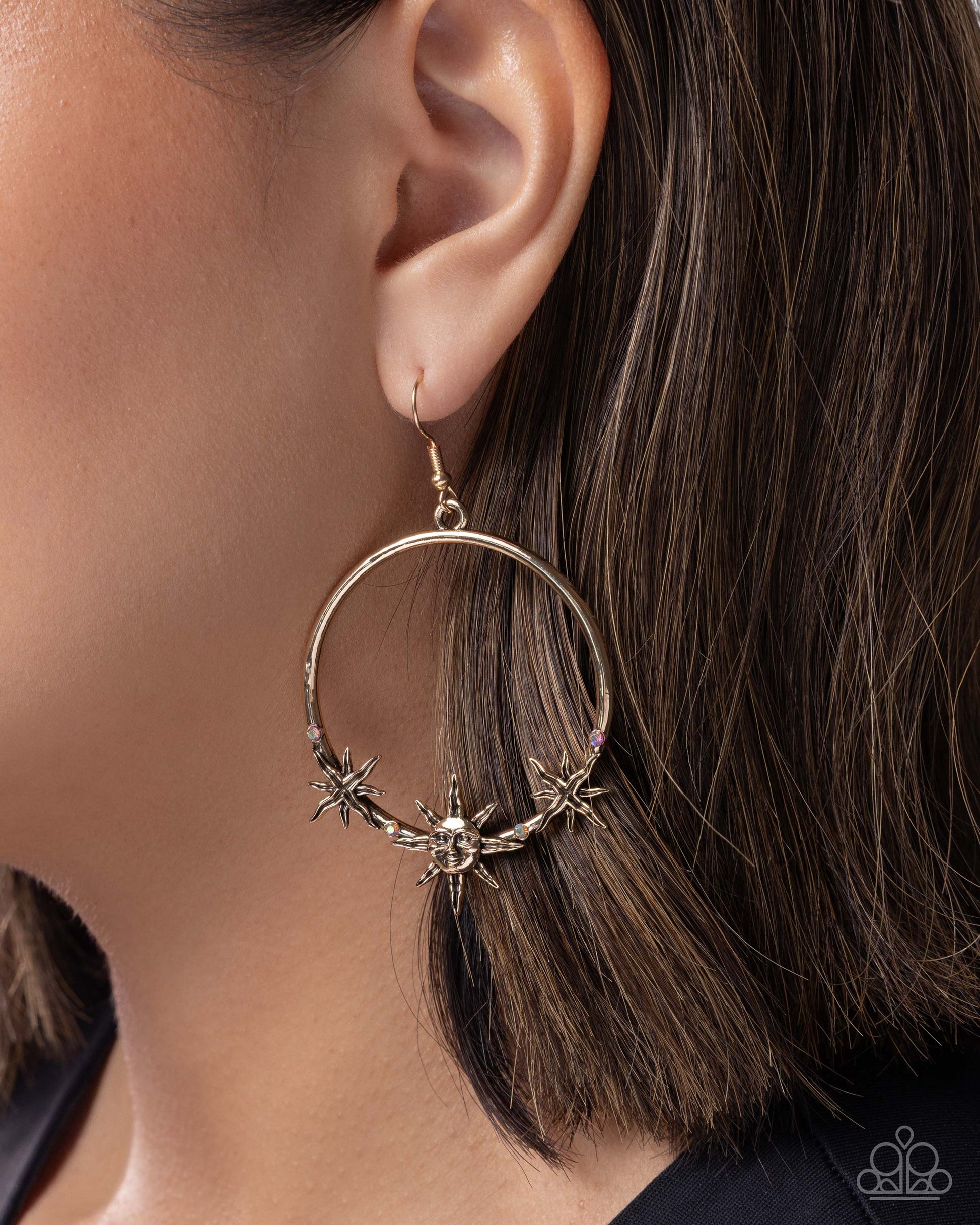 Heraldry Halftime - multi - Paparazzi earrings