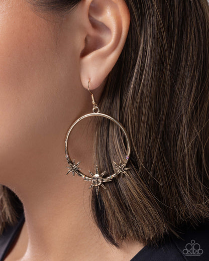 Heraldry Halftime - multi - Paparazzi earrings