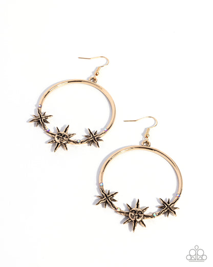 Heraldry Halftime - multi - Paparazzi earrings