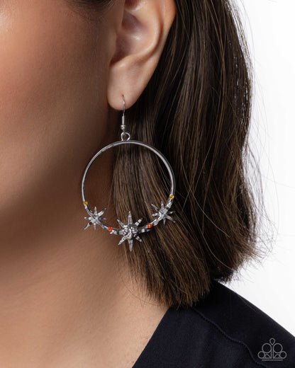 Heraldry Halftime - orange - Paparazzi earrings