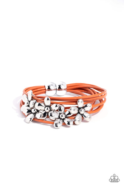 Here Comes the BLOOM - orange - Paparazzi bracelet