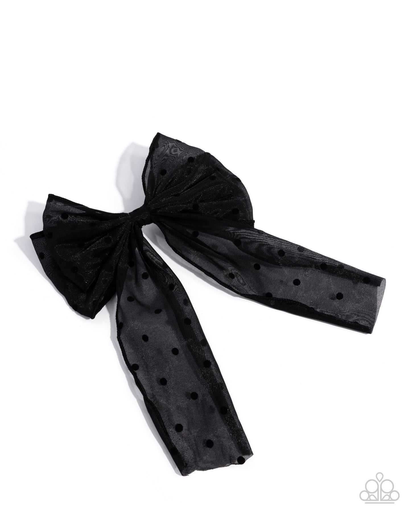 Here We BOW Again - black - Paparazzi hair clip
