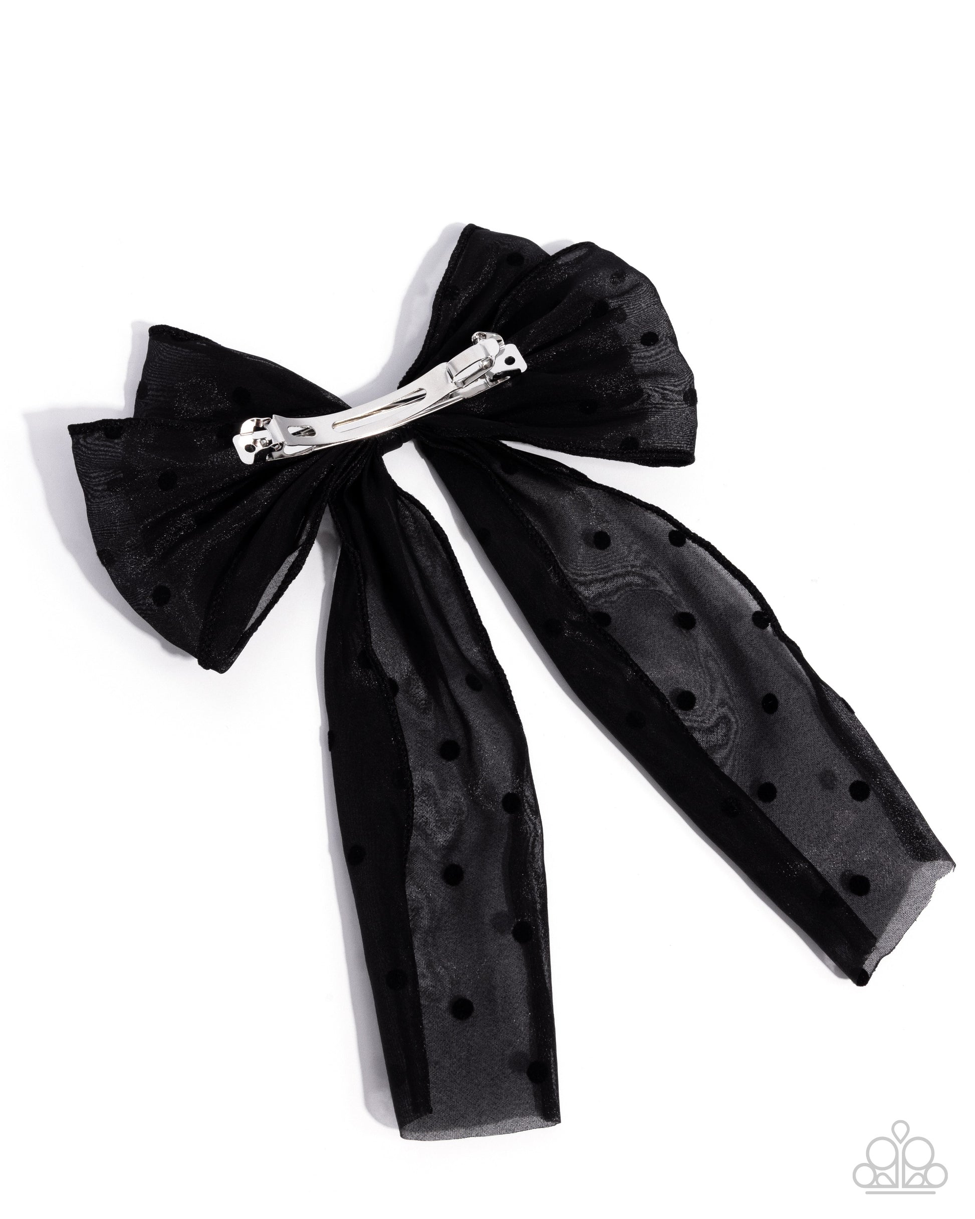 Here We BOW Again - black - Paparazzi hair clip