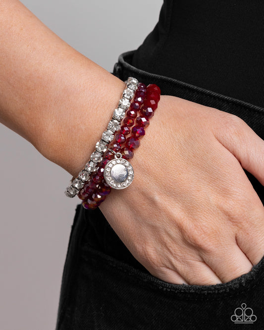 Heroic Haute - red - Paparazzi bracelet