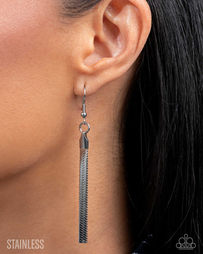 Herringbone Haute - silver - Paparazzi necklace