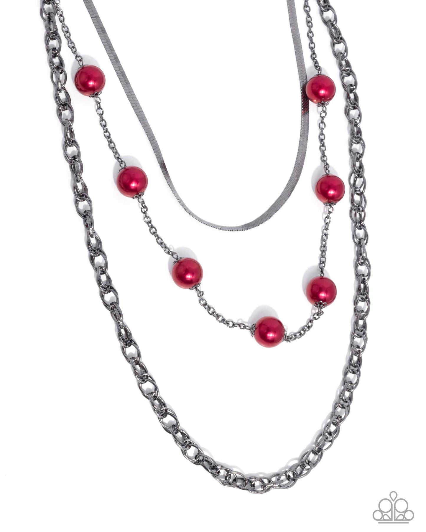 High-Class Haute - red - Paparazzi necklace