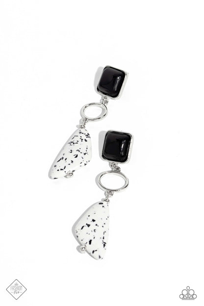 High-End Hallmark - black - Paparazzi earrings