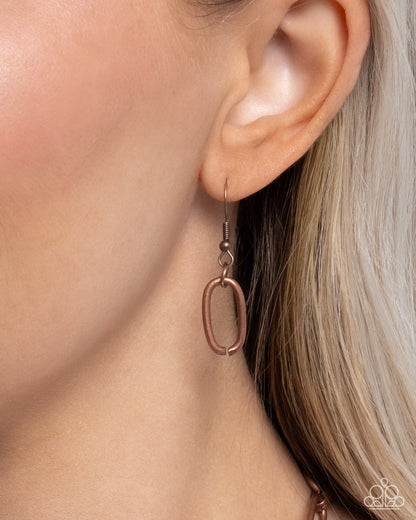 High Fidelity - copper - Paparazzi necklace