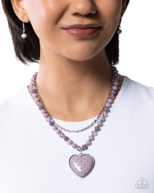 High School Romance - purple - Paparazzi necklace