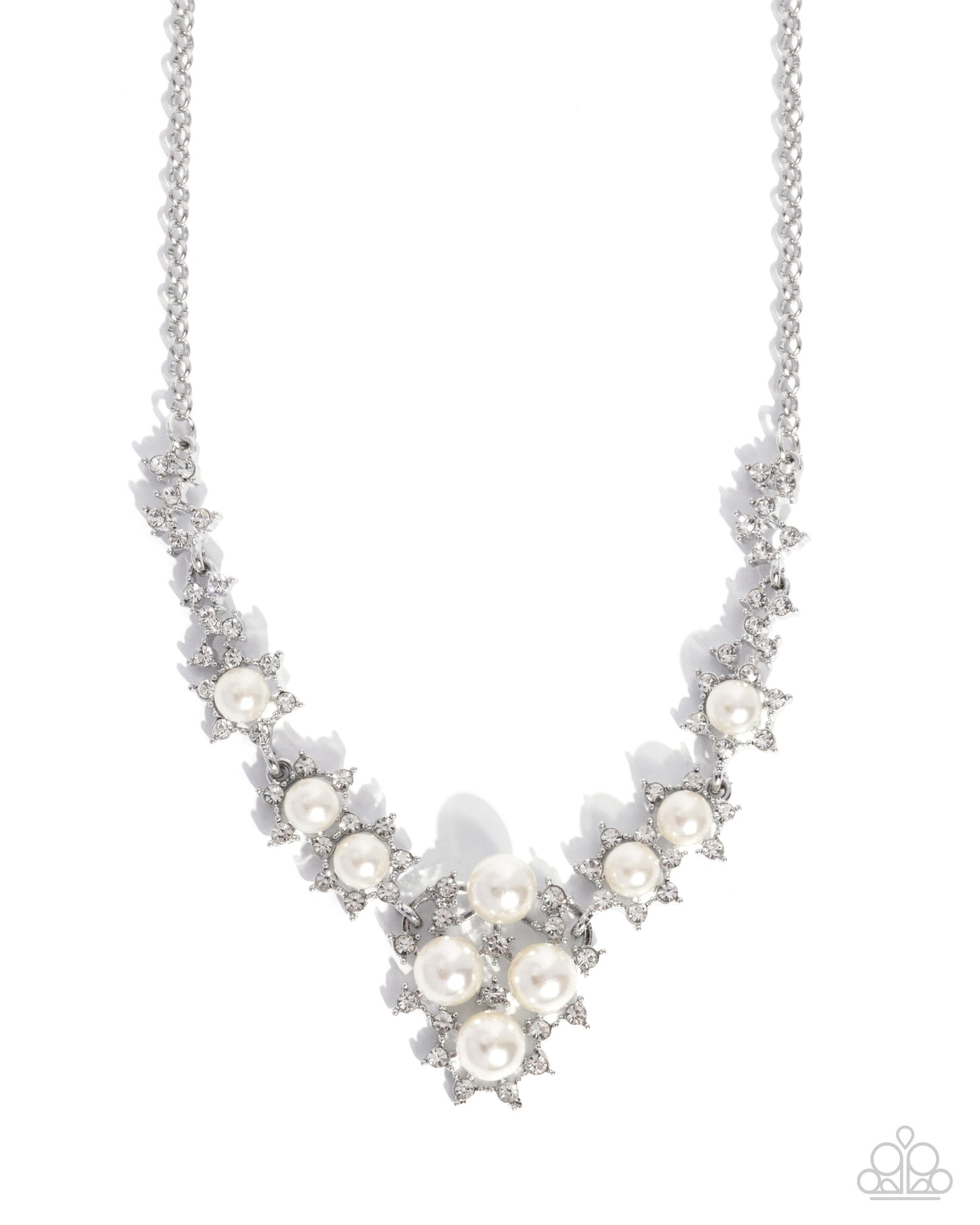 High Tea - white - Paparazzi necklace