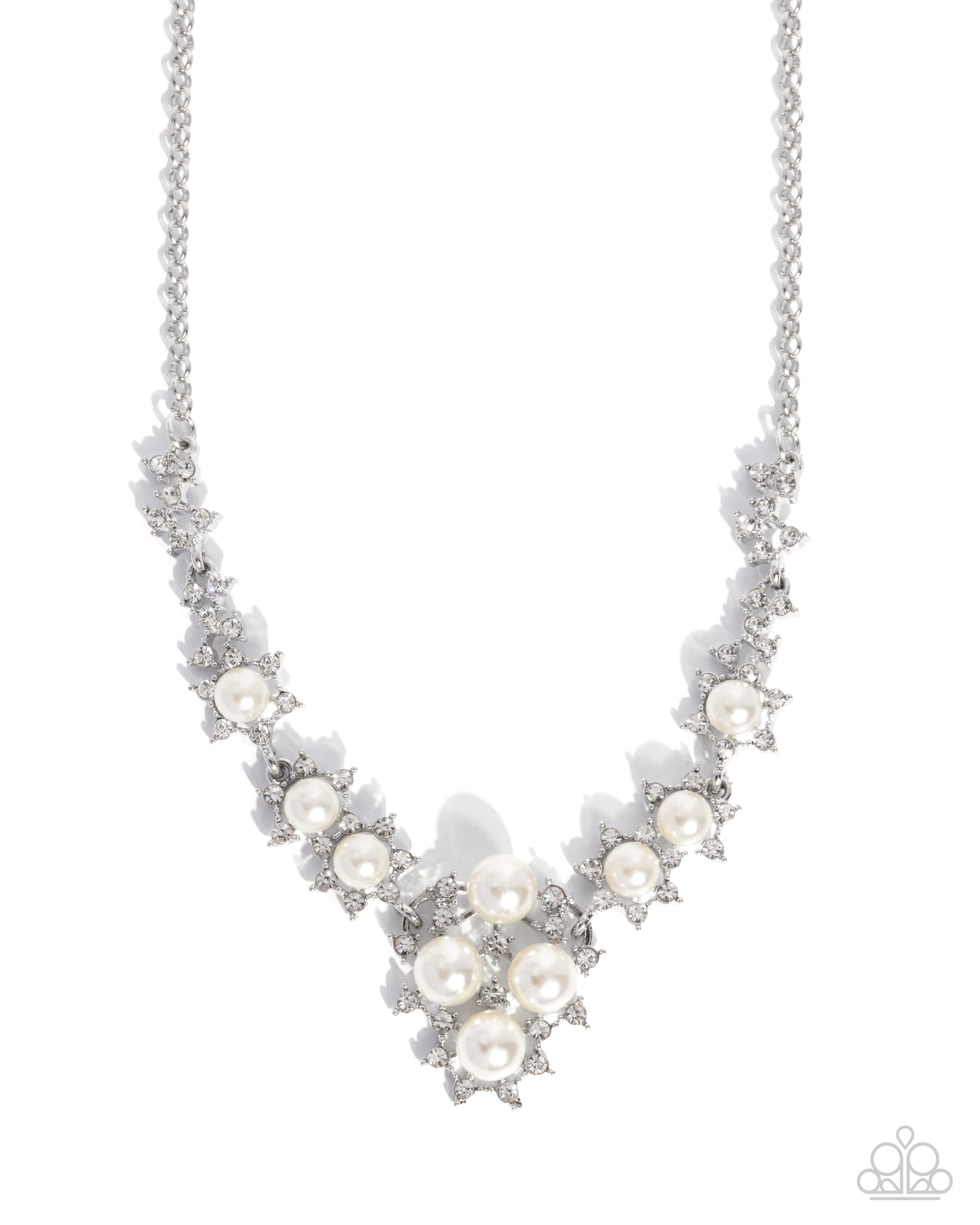 High Tea - white - Paparazzi necklace