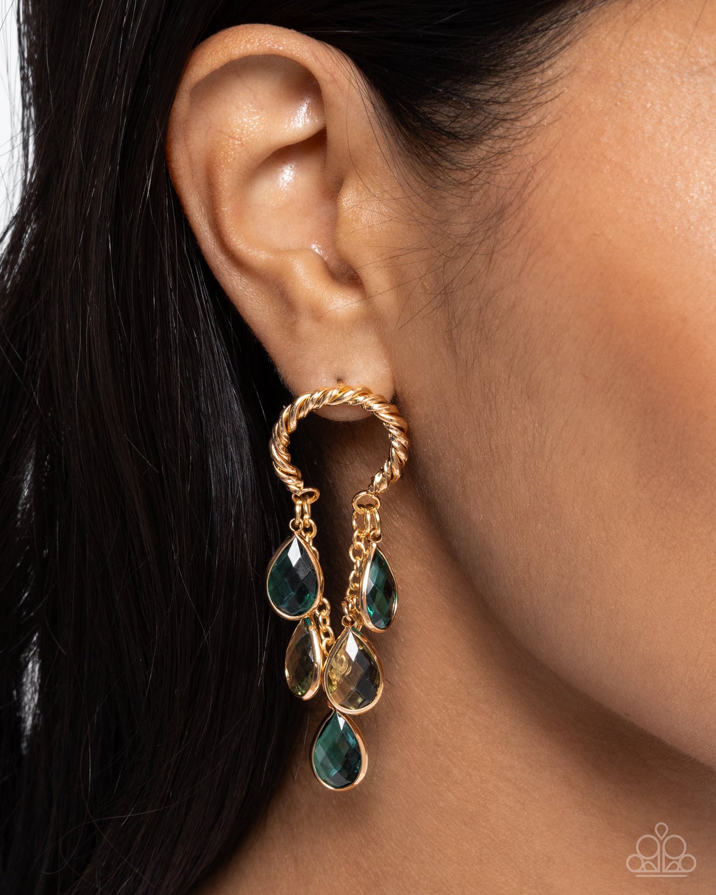 Highest Grade - green - Paparazzi earrings