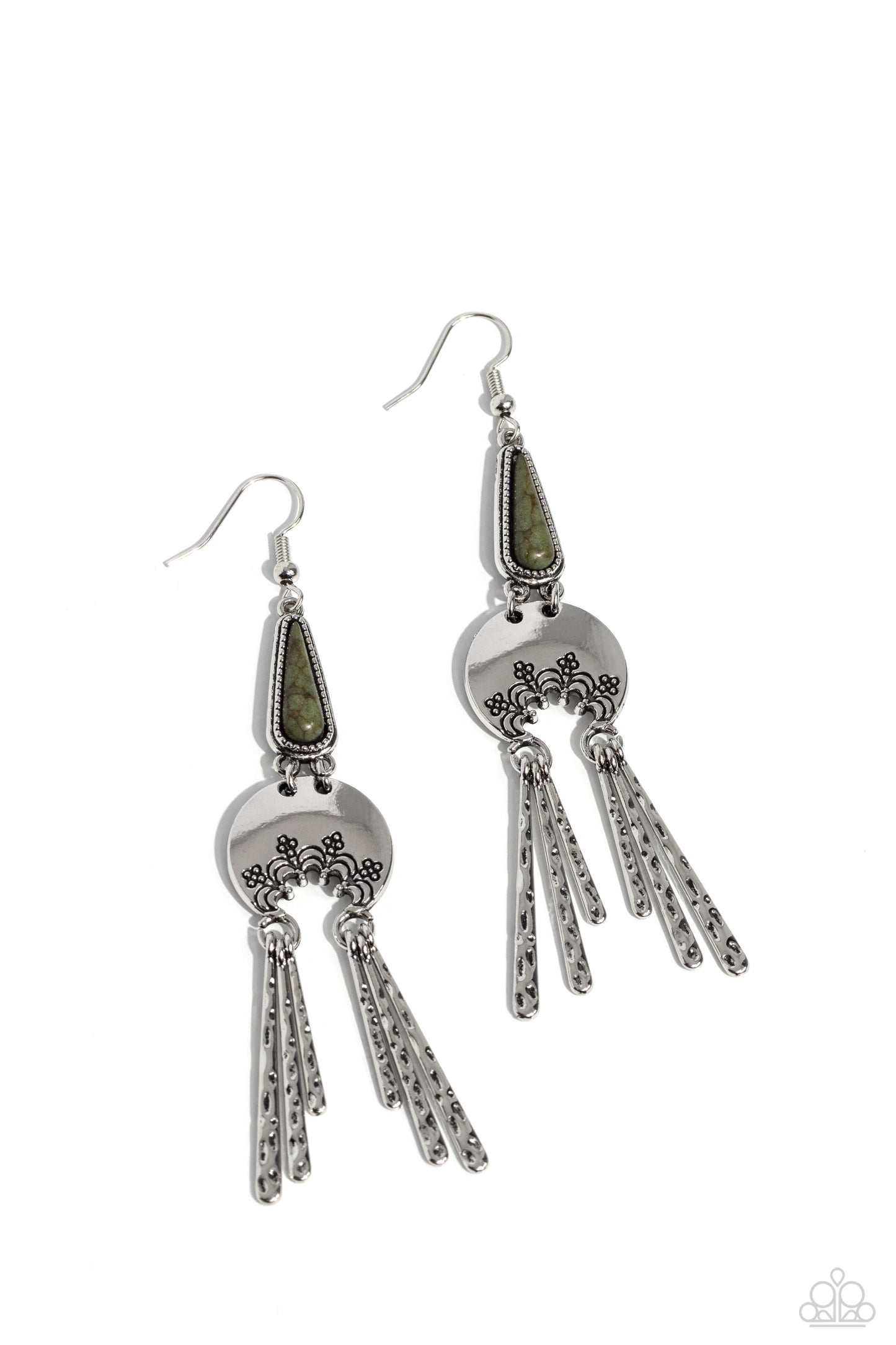 Highland Haute - green - Paparazzi earrings