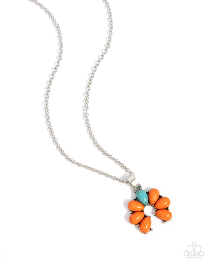 Highland Horseshoe - orange - Paparazzi necklace