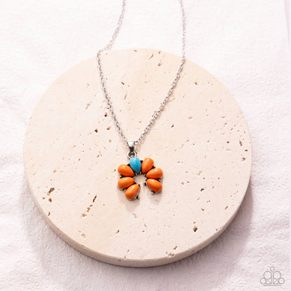 Highland Horseshoe - orange - Paparazzi necklace