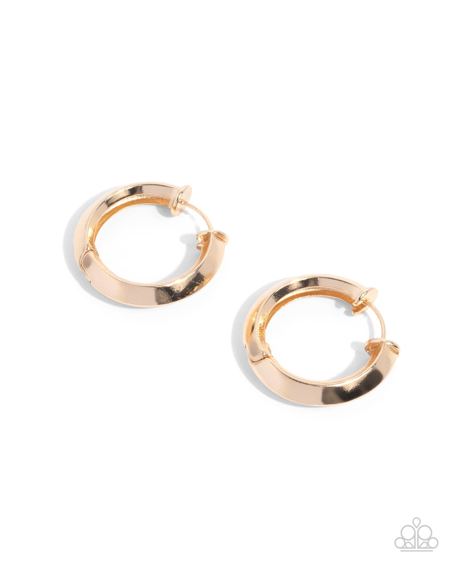 Hinged Homage - gold - Paparazzi earrings