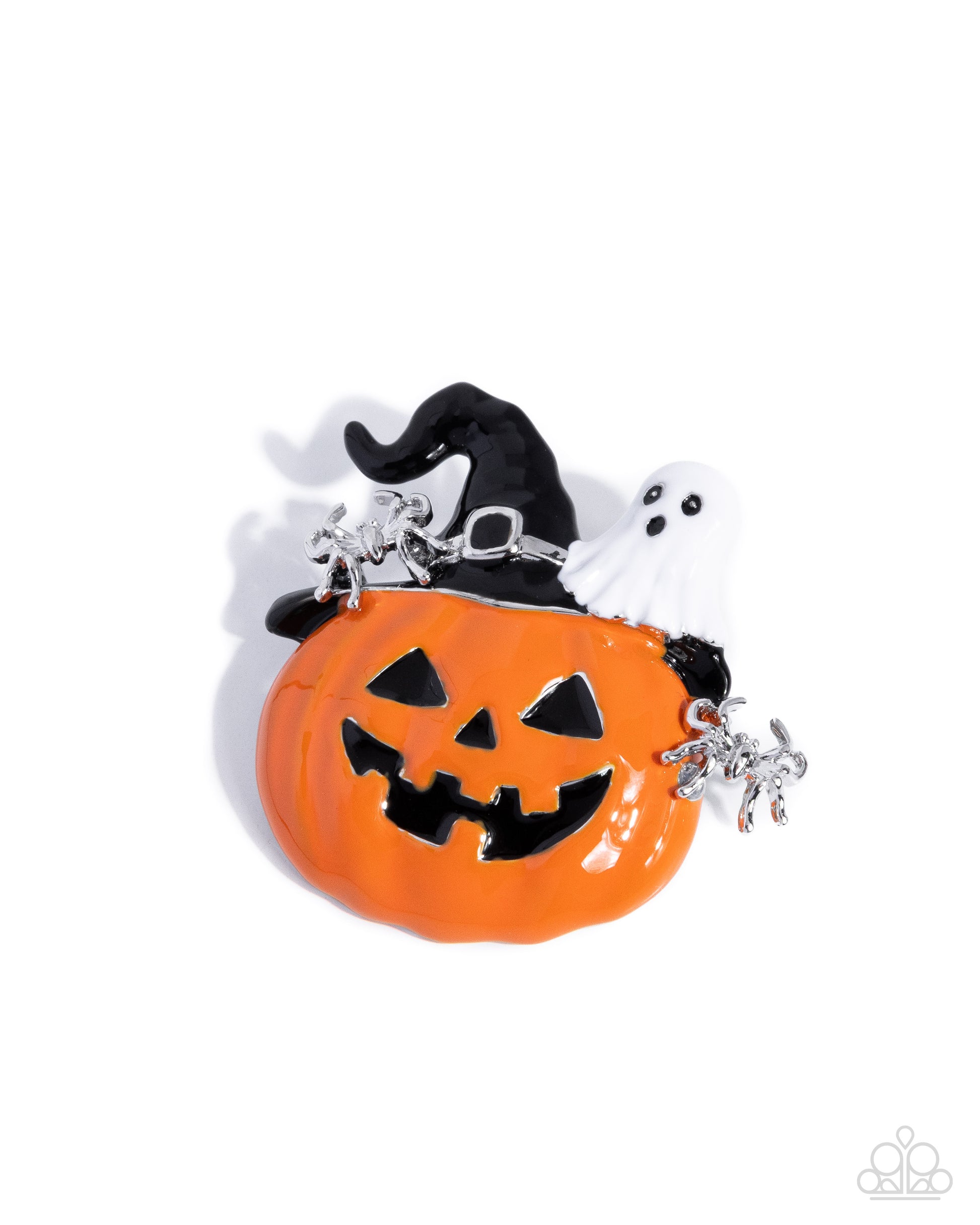 Historic Halloween - orange - Paparazzi brooch