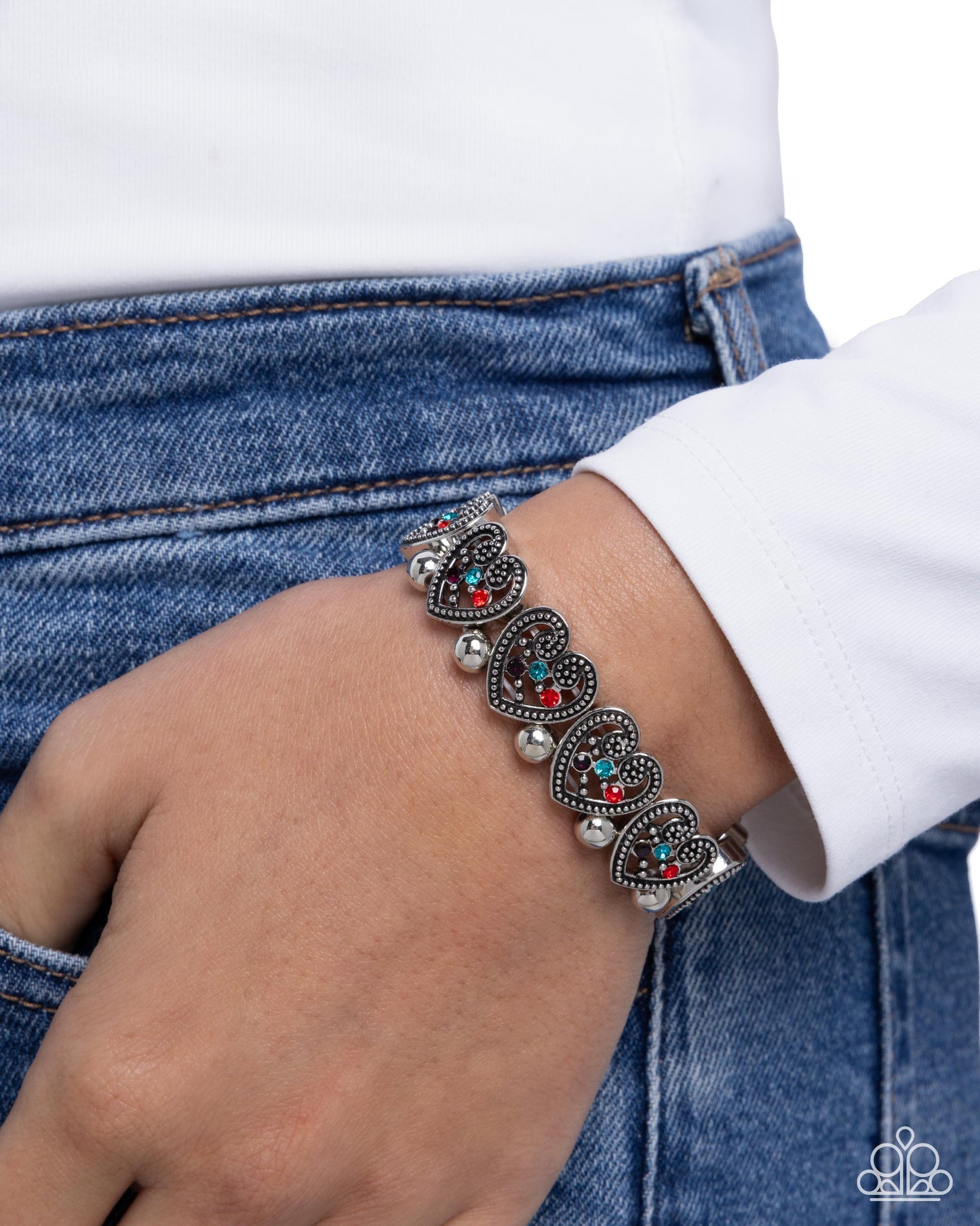 Historic Heartthrob - multi - Paparazzi bracelet