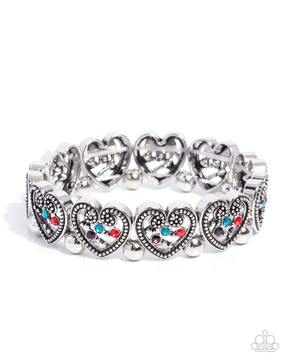 Historic Heartthrob - multi - Paparazzi bracelet