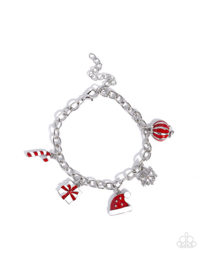 Holiday Haute - red - Paparazzi bracelet