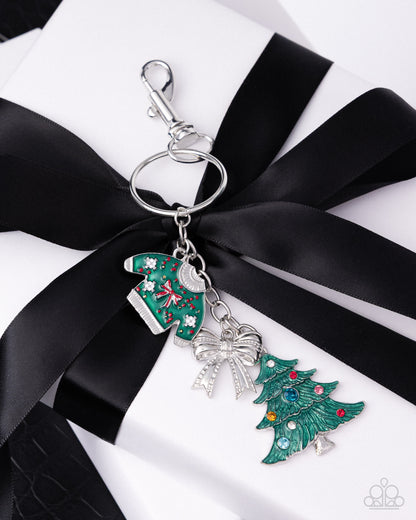 Holiday Memories - multi - Paparazzi Christmas bag charm