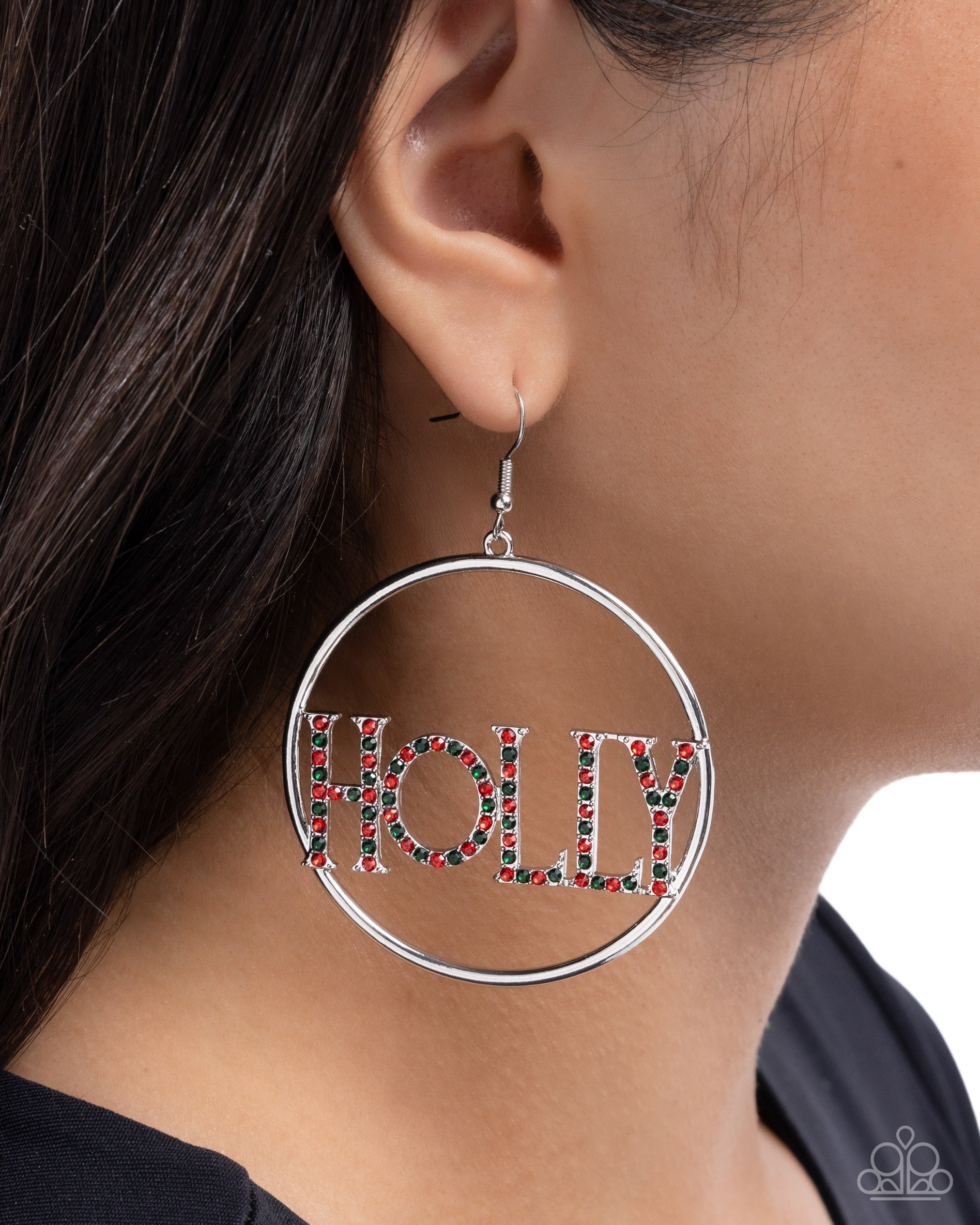 Holly Jolly - multi (red) - Paparazzi earrings