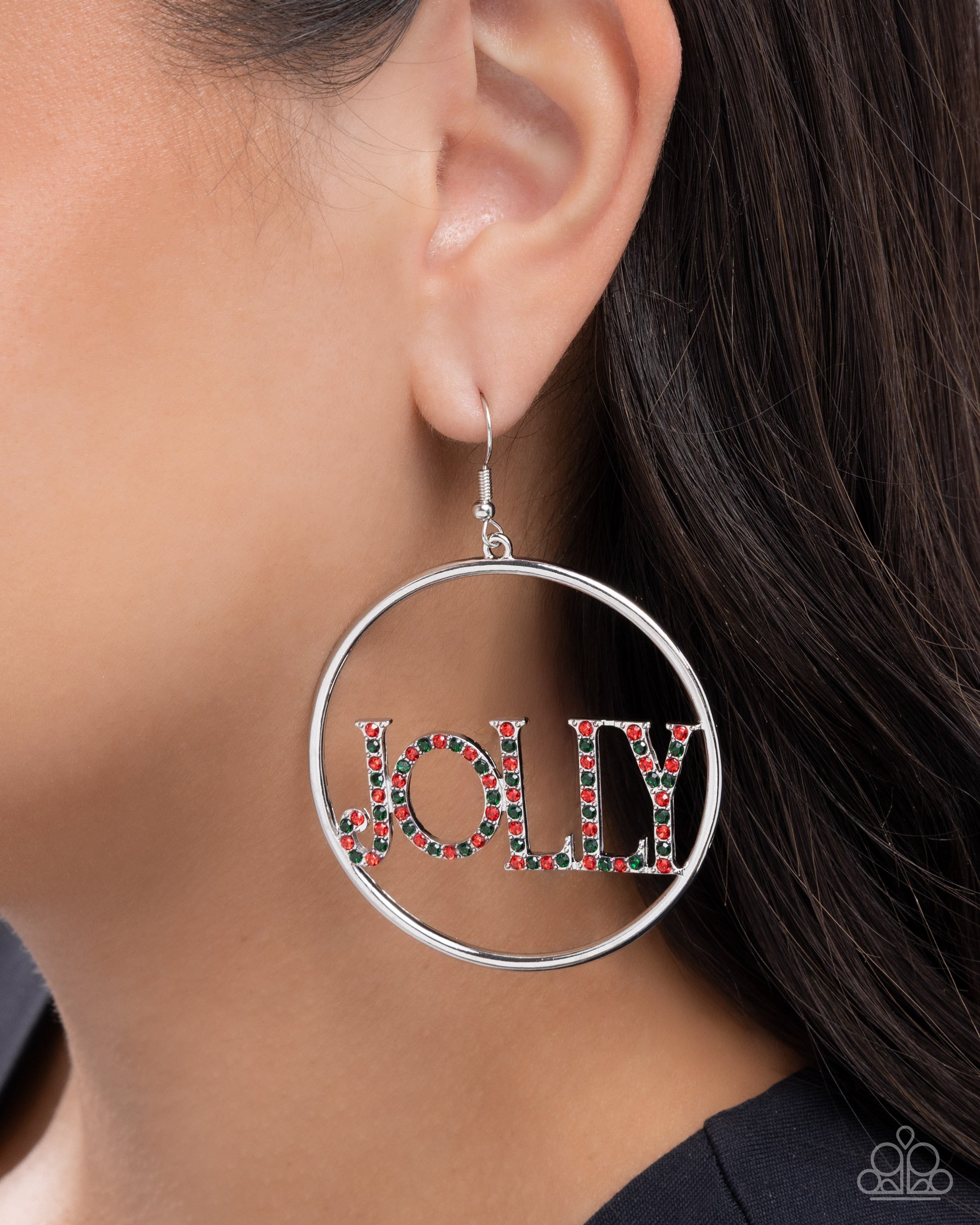Holly Jolly - multi (red) - Paparazzi earrings – JewelryBlingThing