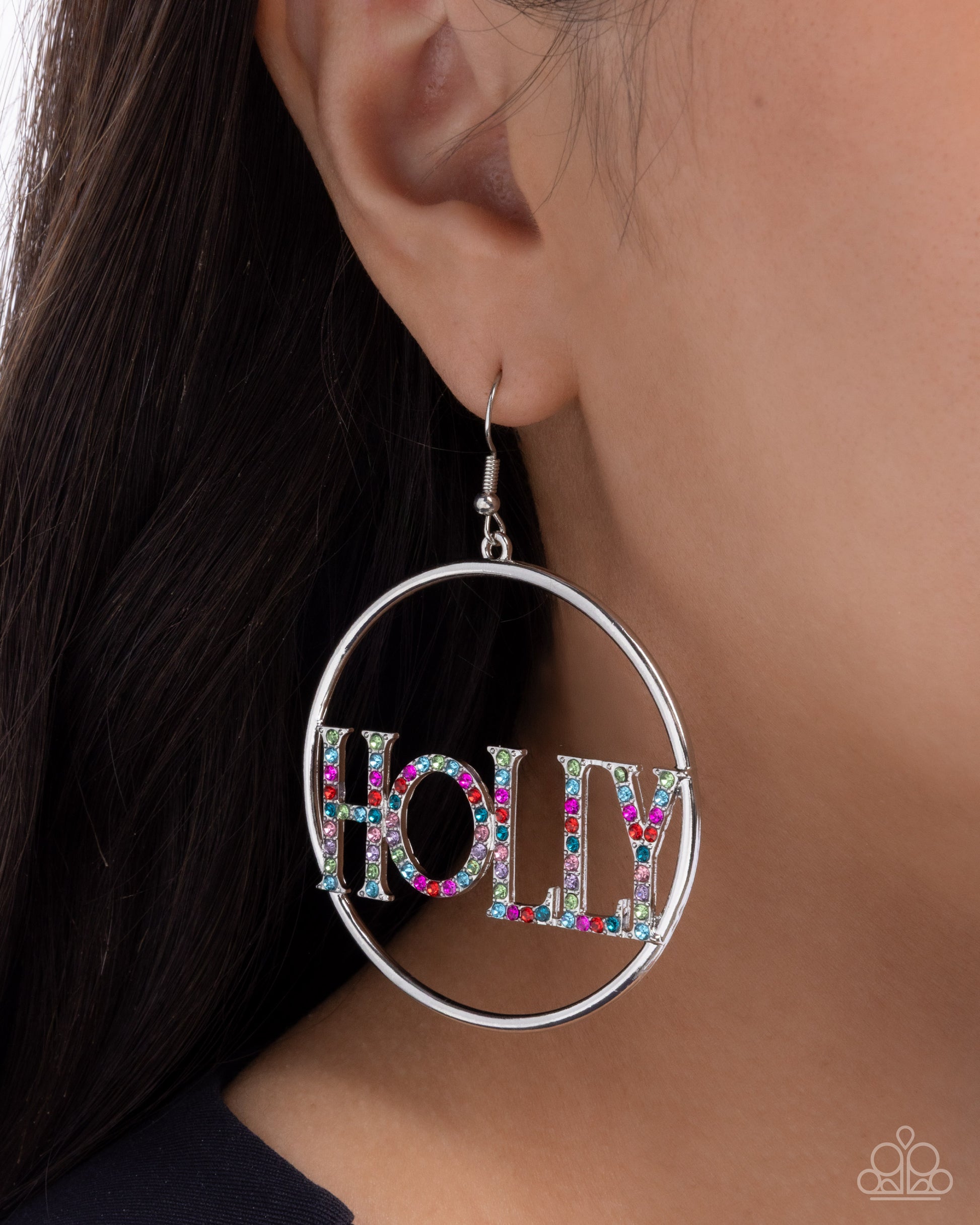 Holly Jolly - multi - Paparazzi earrings