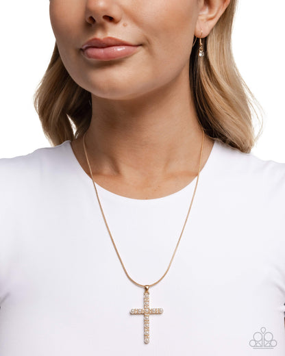 Holy Harmony - gold - Paparazzi necklace