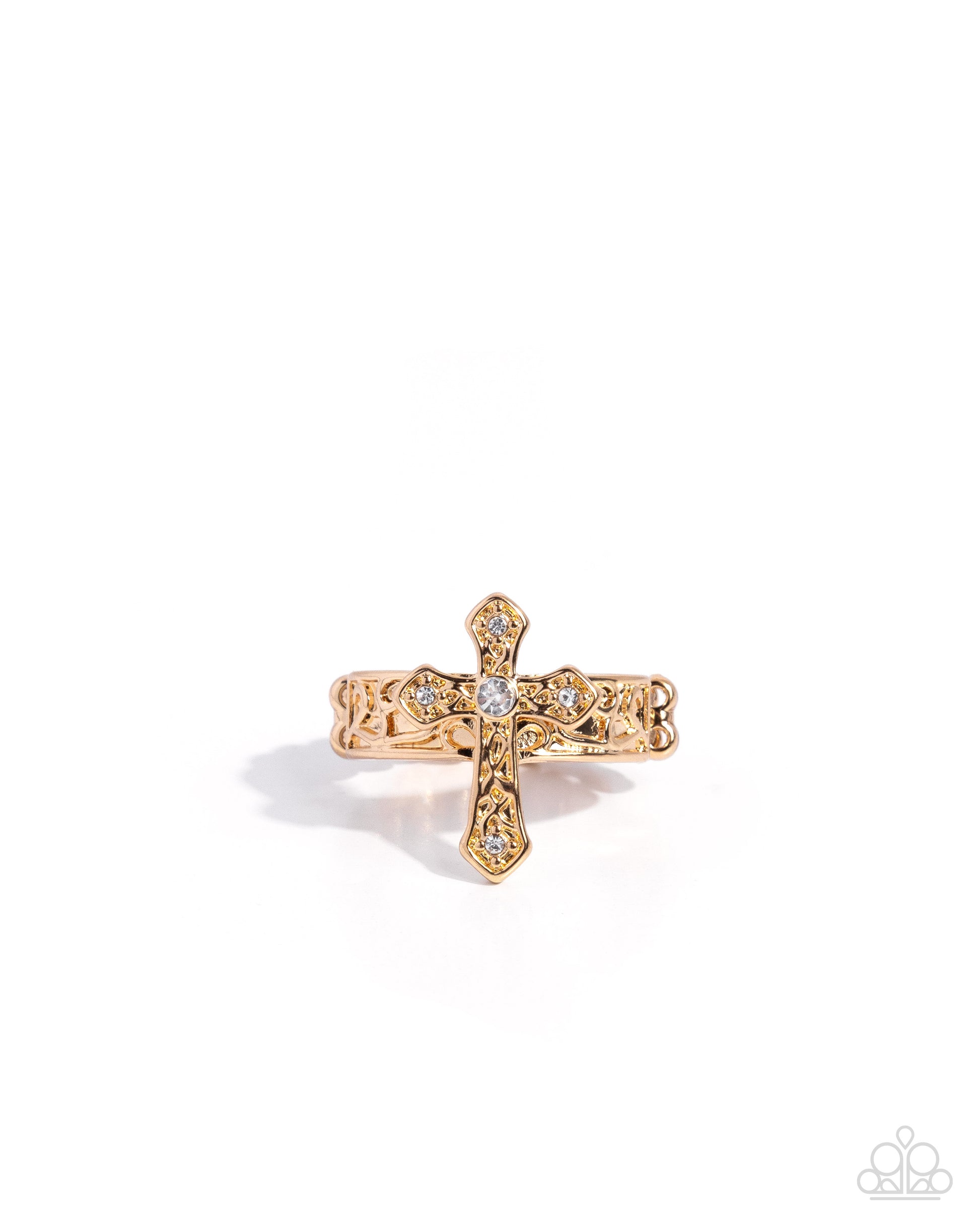 Holy Haute - gold - Paparazzi ring