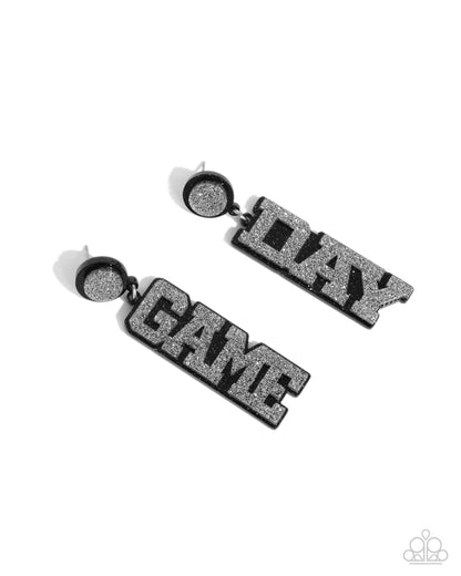 Home Game - black - Paparazzi earrings