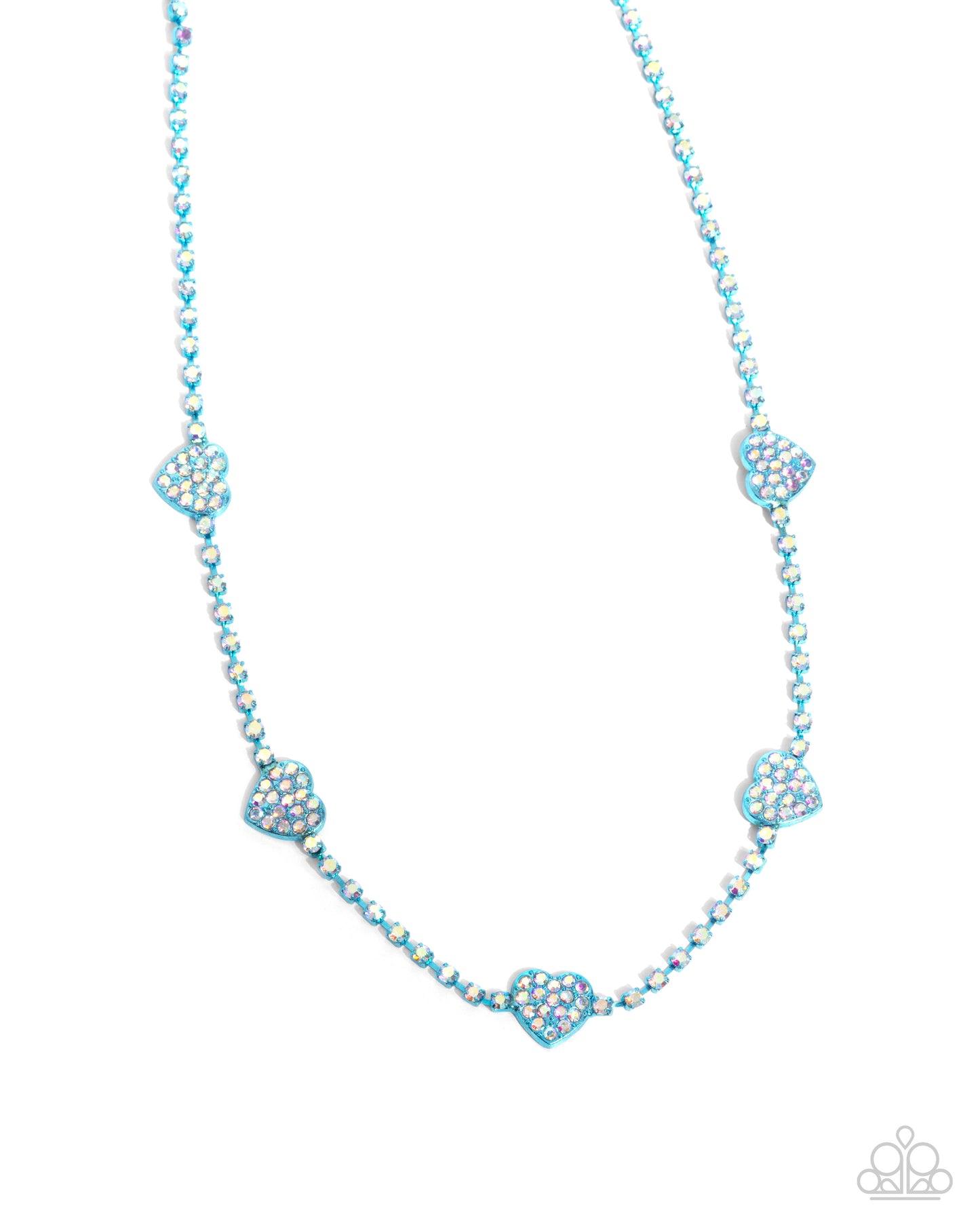 Homecoming Hearts - blue - Paparazzi necklace