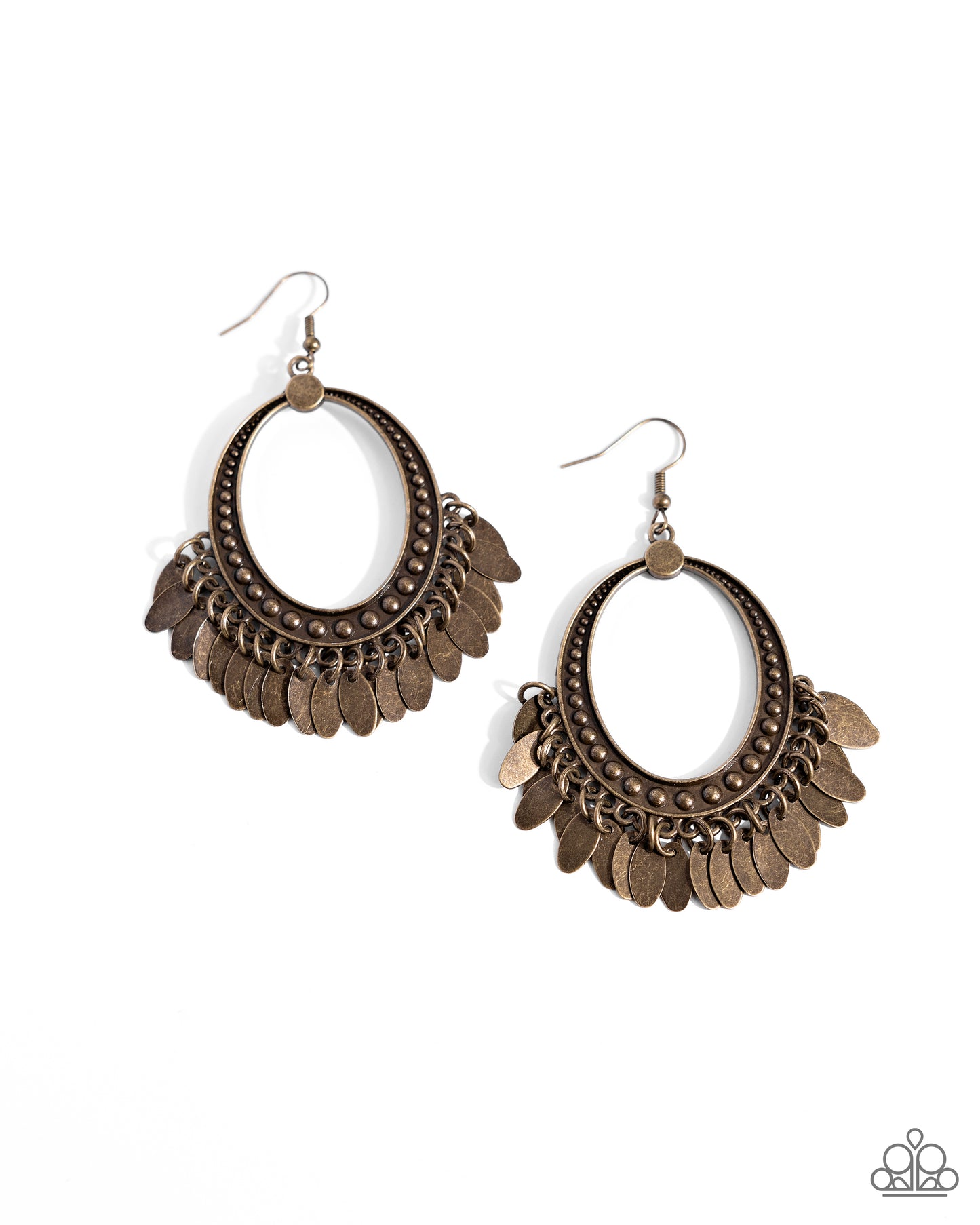 Homestead Hustle - brass - Paparazzi earrings