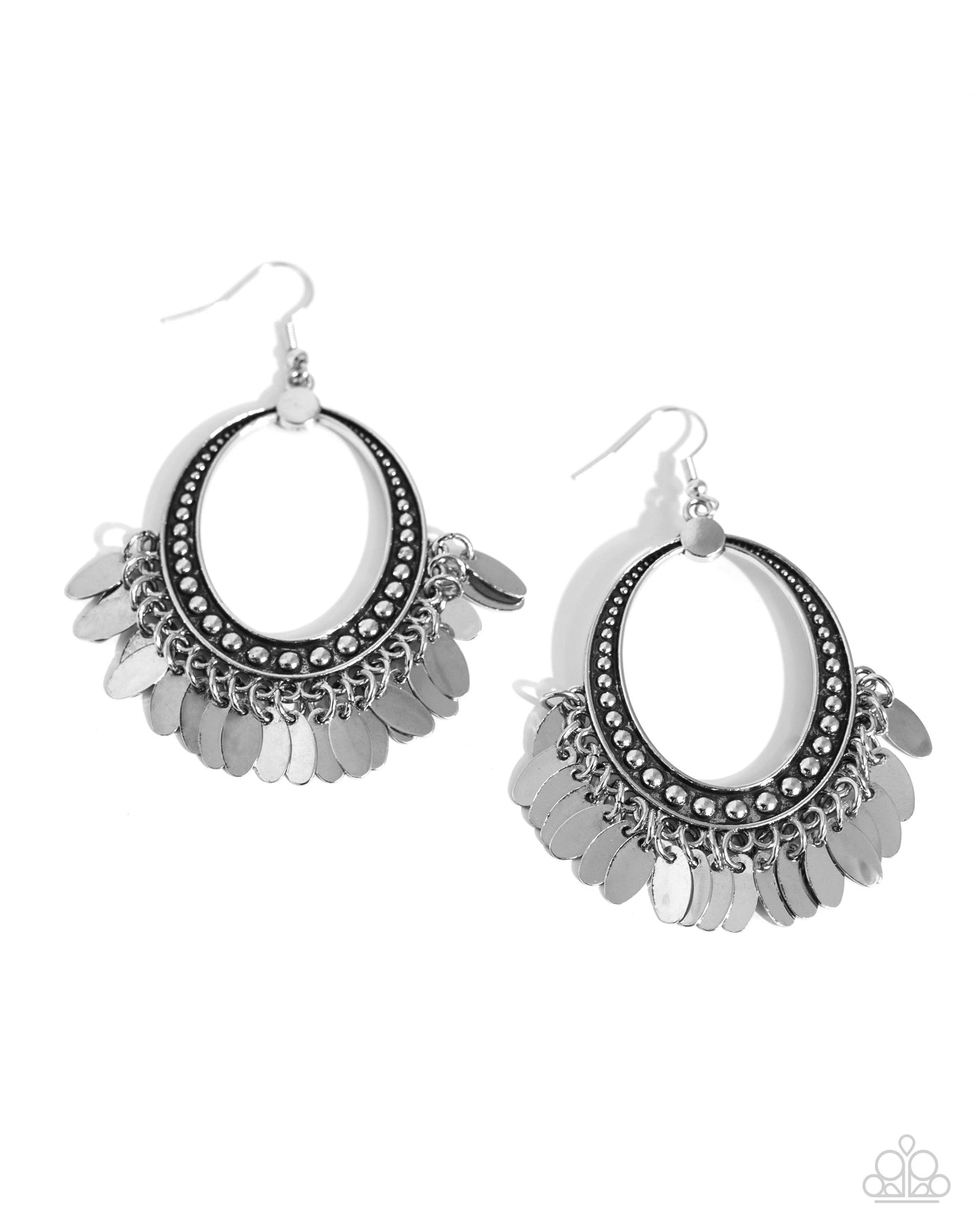 Homestead Hustle - silver - Paparazzi earrings
