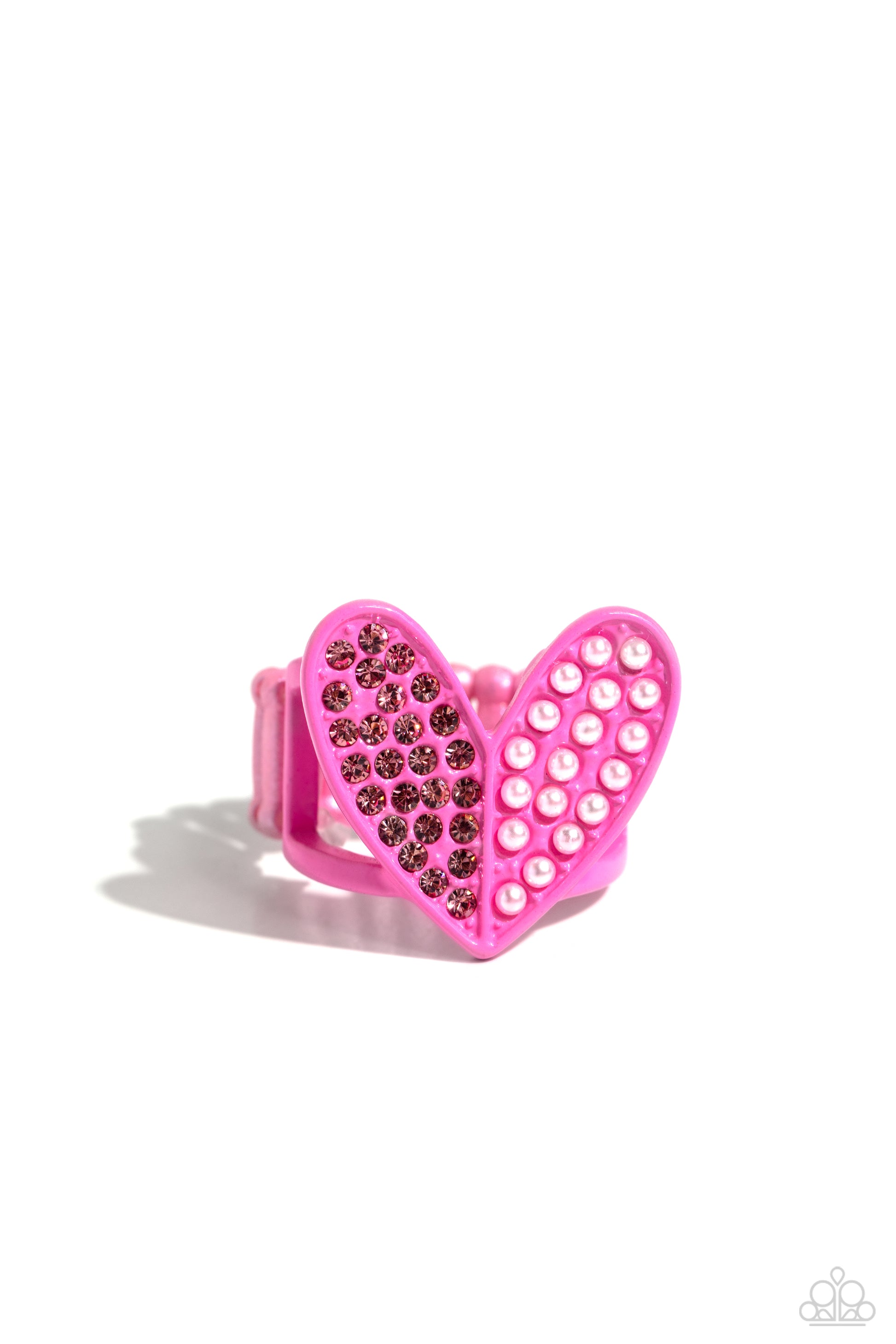 Hometown Heart - pink - Paparazzi ring