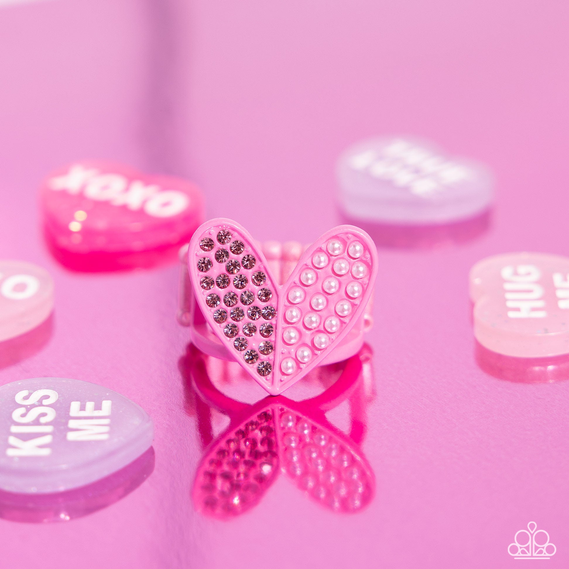 Hometown Heart - pink - Paparazzi ring