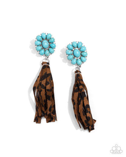 Hometown Hero - blue - Paparazzi earrings