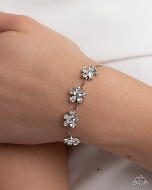 Honeymoon Headline - white - Paparazzi bracelet