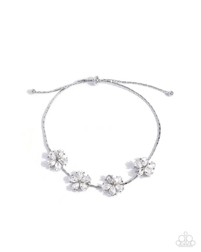 Honeymoon Headline - white - Paparazzi bracelet