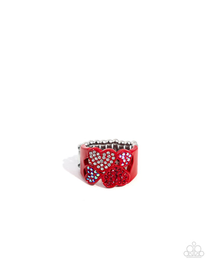 Honorable Hearts - red - Paparazzi ring