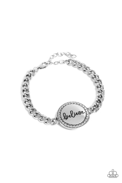 Hope and Faith - silver - Paparazzi bracelet
